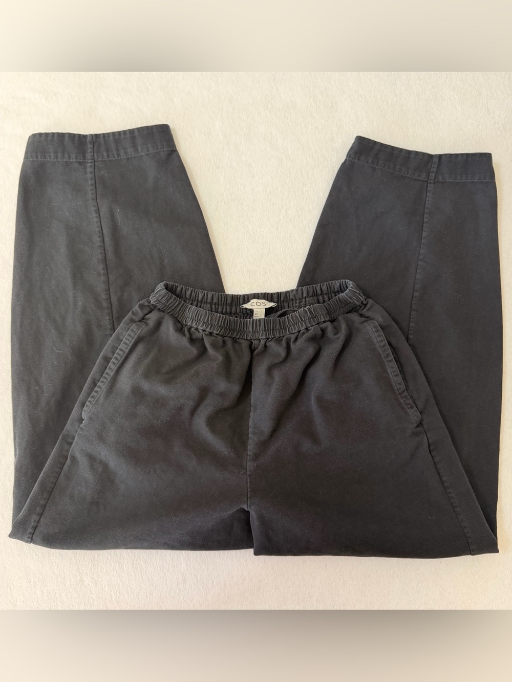 COS Panelled Elasticated Barrel Leg Minimalist Trousers Size 2